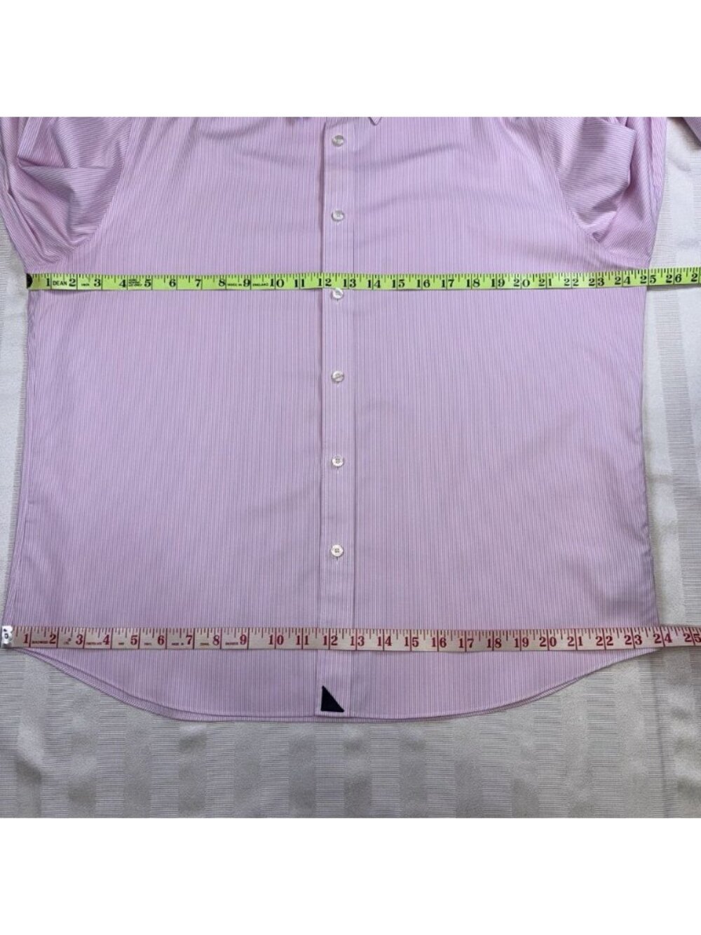 Untuckit Shirt Mens Size XL Pink Striped Flip-Cuff Douro Button Up Wrinkle Free - Picture 5 of 13